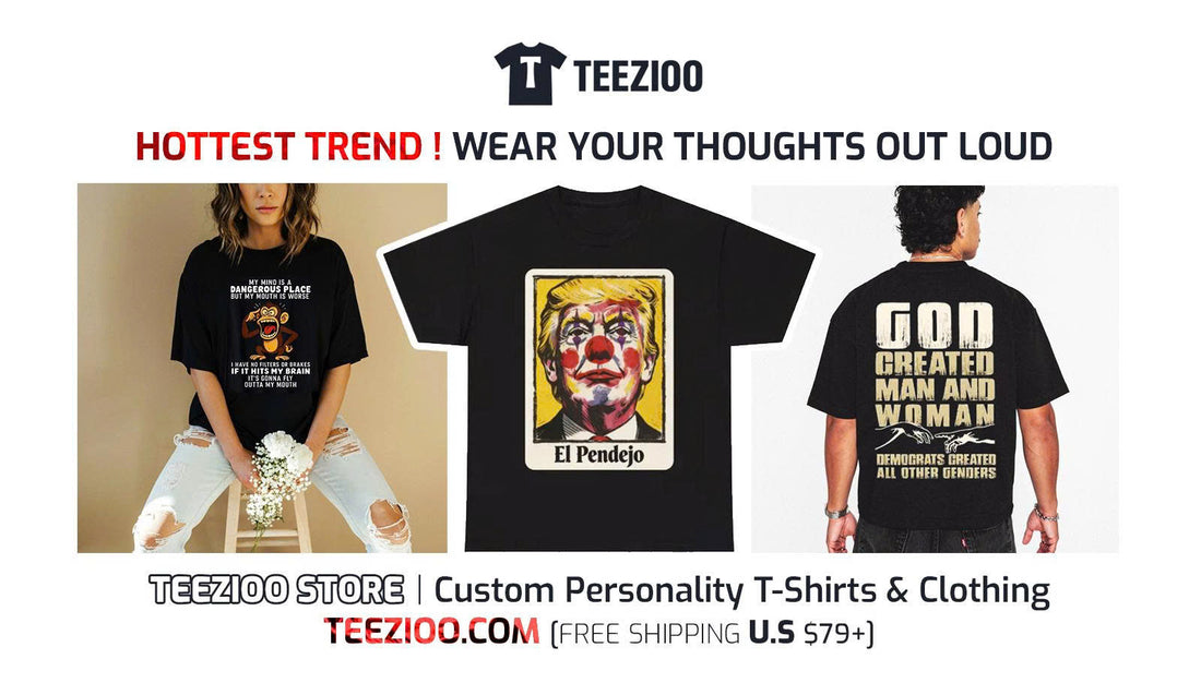 🔥 HOTTEST TREND! WEAR YOUR THOUGHTS OUT LOUD #TEEZIOO