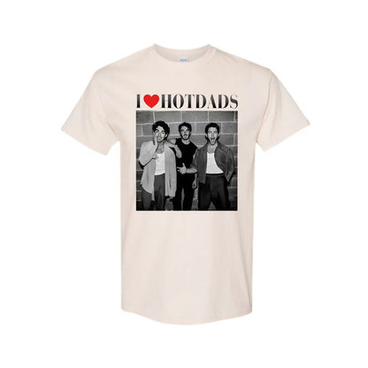 Funny "I Love Hot Dads" Jonas Siblings Shirt