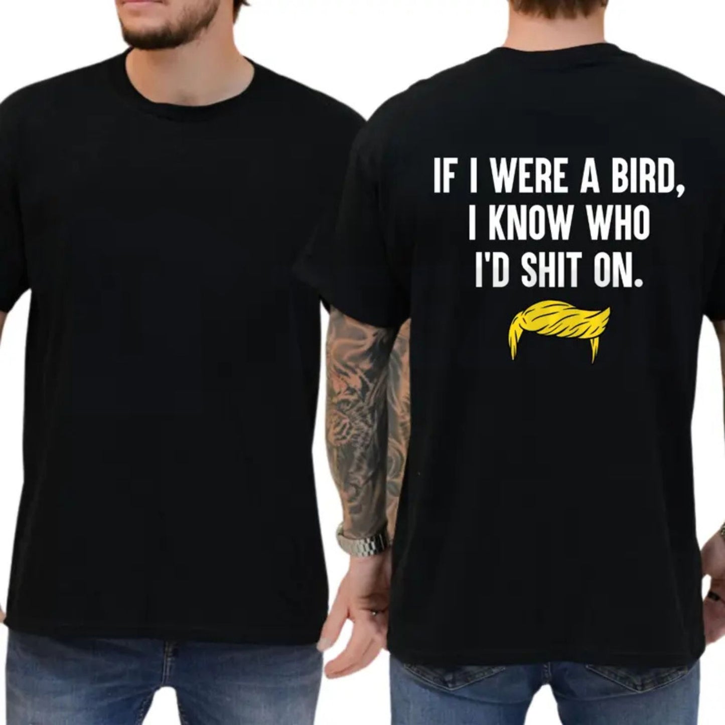 If I Were a Bird Funny Humor T-Shirt – Sarcastic Graphic Tee for Adults
