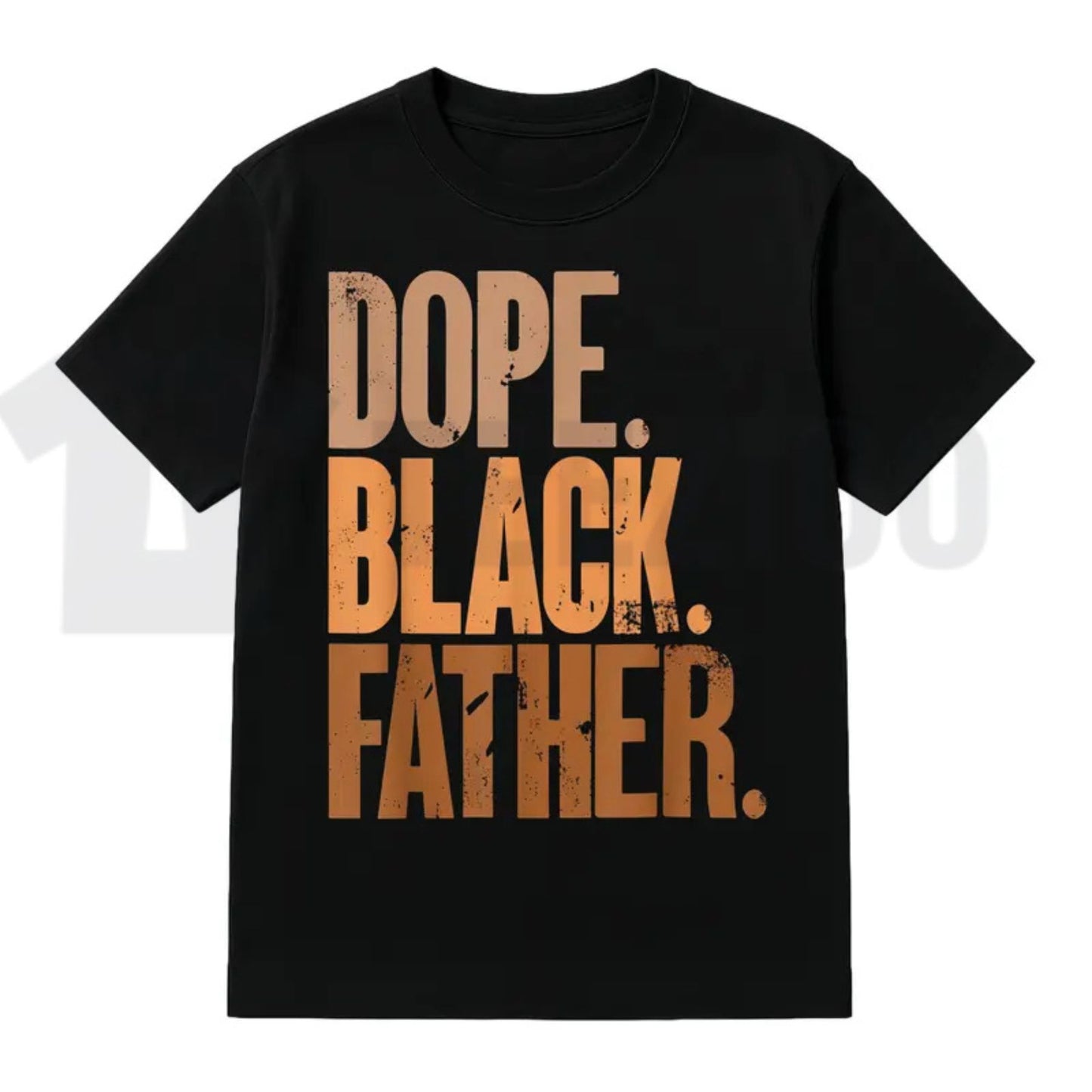 Dope Black Father Retro Afrocentric Father's Day Graphic T-Shirt