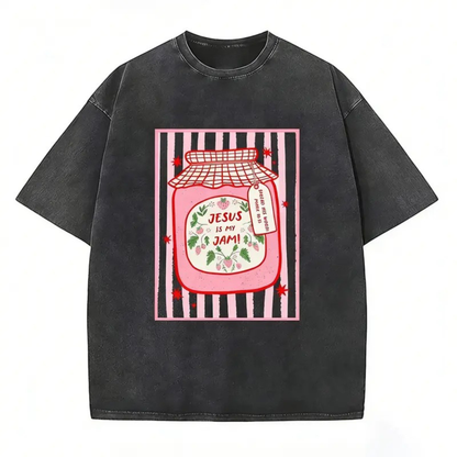 Sweet Strawberry "Jesus Is My Jam" Christian Tee