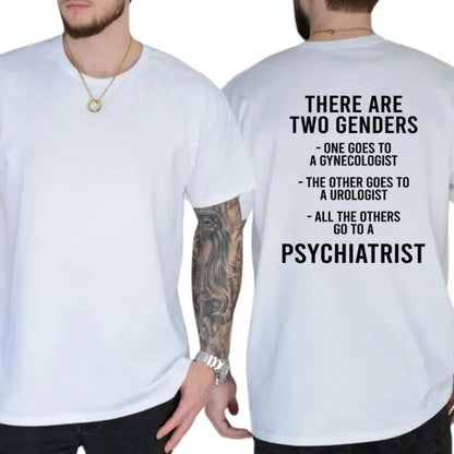 "There Are Two Genders" T-Shirt – Bold Traditionalist Heavyweight Graphic Tee