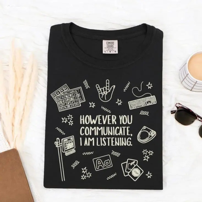 SLP Graduation Gift Shirt – "Everyone Deserves Communication" Aesthetic Tee