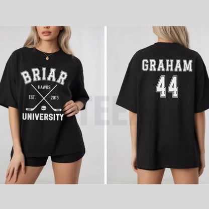 Briar U Hockey T-Shirt – Vintage Off-Campus Book Club Tee