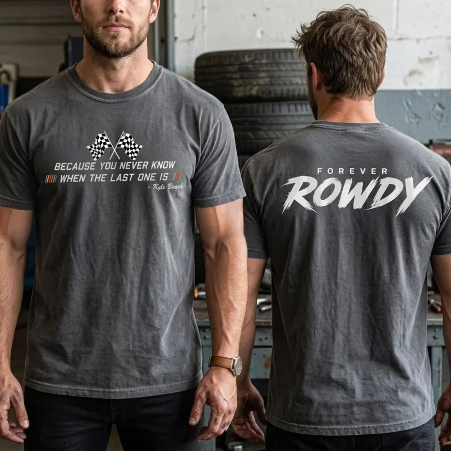 KB Tribute Racing Legend Memorial Rowdyyy Premium Graphic T-Shirt
