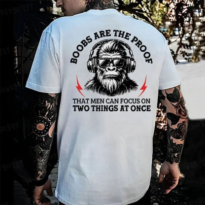 "Scientific Proof Monkey" – Funny Sarcastic Focus Graphic Top