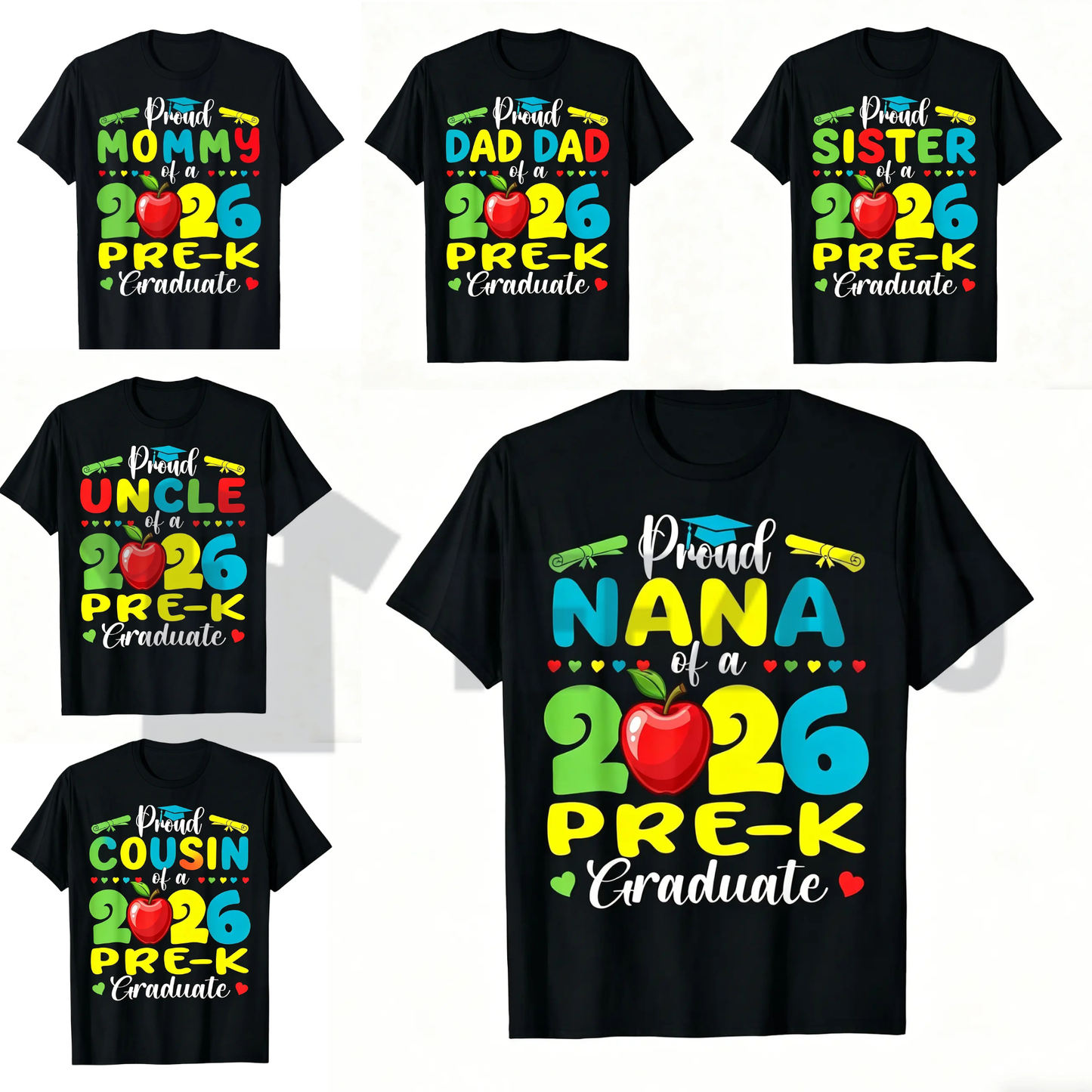 "Proud Mommy" Pre-K Graduation Shirt