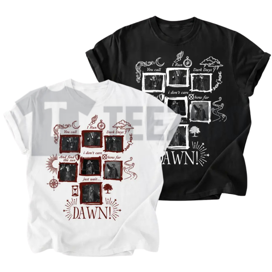 Sun-Drenched Lyrics Shirt – Retro 70s Inspired Graphic Tee