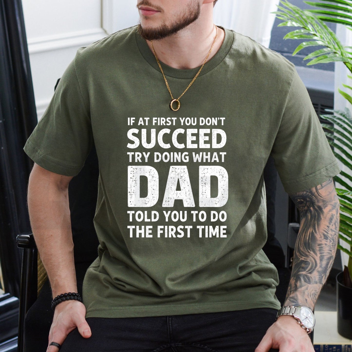 Dad Told You So Funny Vintage Father’s Day Graphic Quote T-Shirt