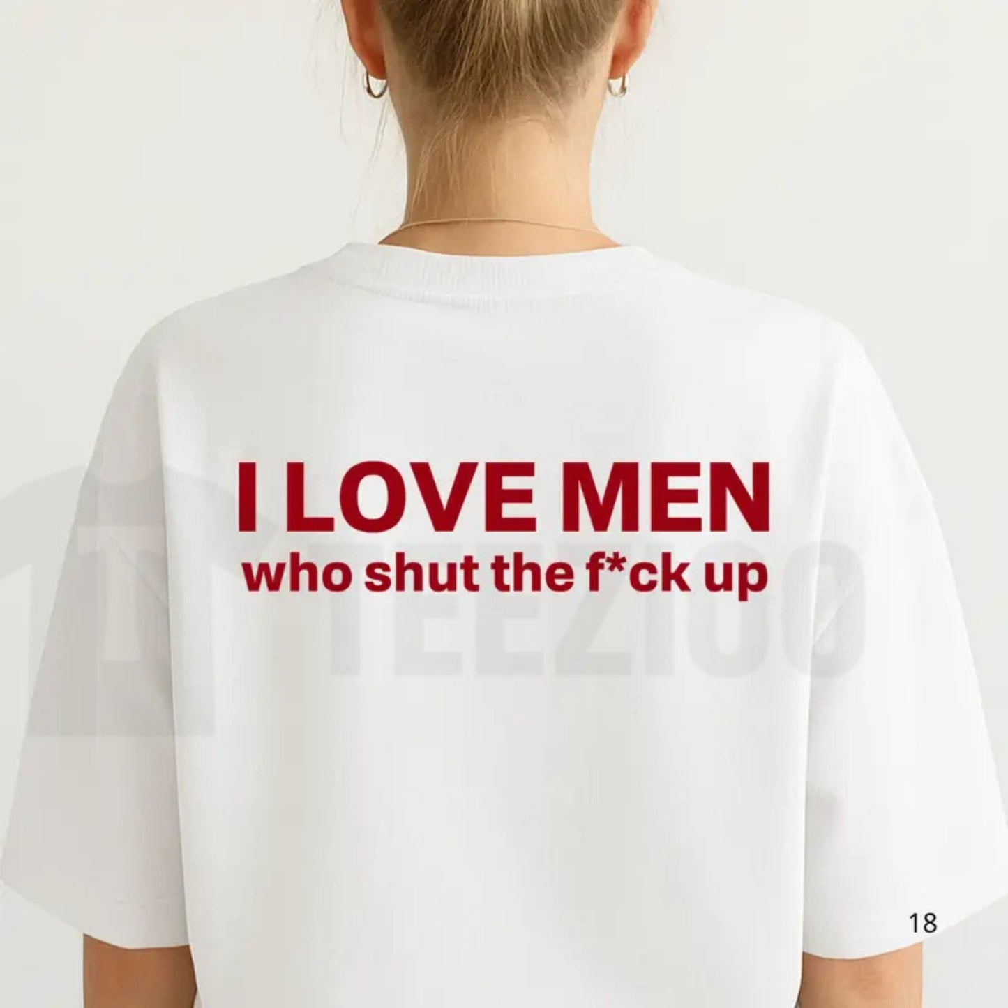 I Love Men Who Stay Quiet T-Shirt – Funny Sarcastic Statement Tee, Edgy Humor Graphic Shirt for Men & Women