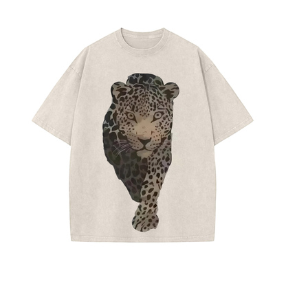 Casual Leopard Print Women's T-Shirt