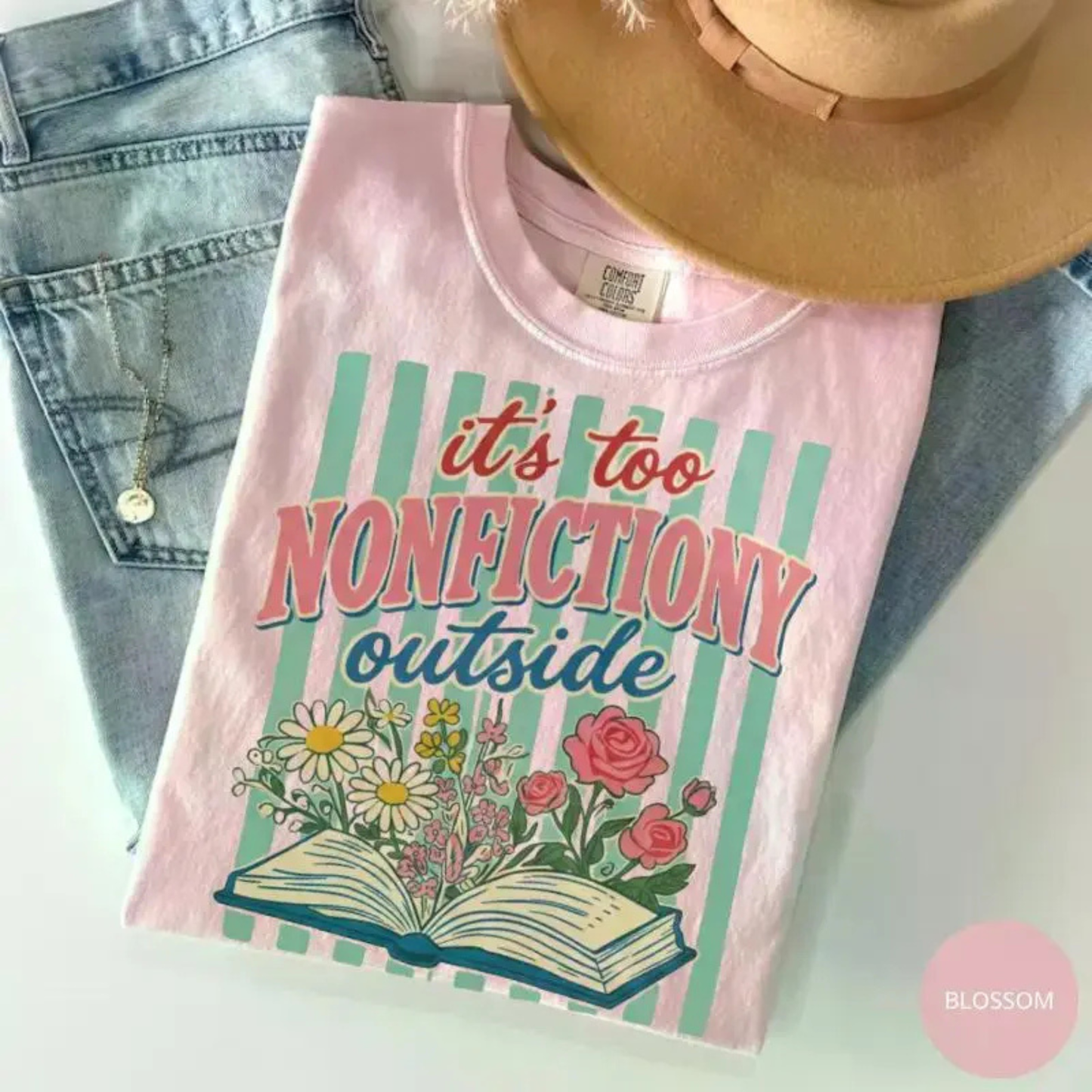 Booktrovert Floral T-Shirt – Aesthetic Book Lover Tee