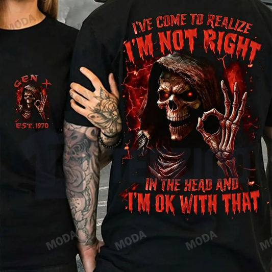 Generation X Sarcasm Shirt – Bold Skull Heavyweight Tee