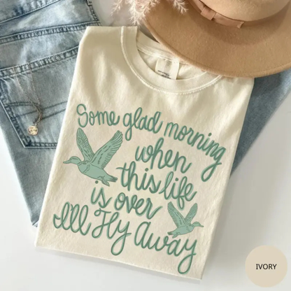 "I'll Fly Away" Wildflower Christian T-Shirt
