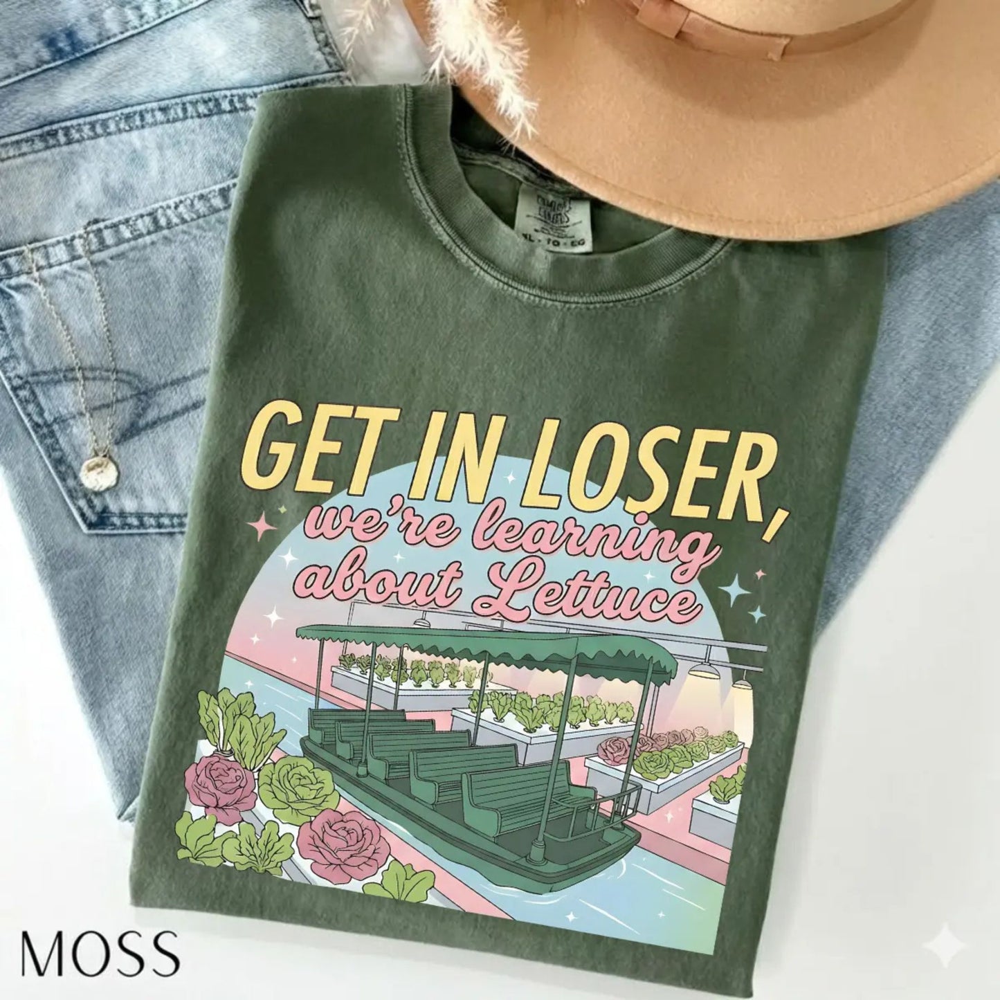 Comfort Colors Get In Loser Magical Journey T-Shirt – Playful Theme Park Graphic Tee, Retro Vacation Aesthetic Shirt