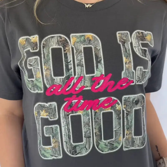 "God Is Good" Camouflage T-Shirt