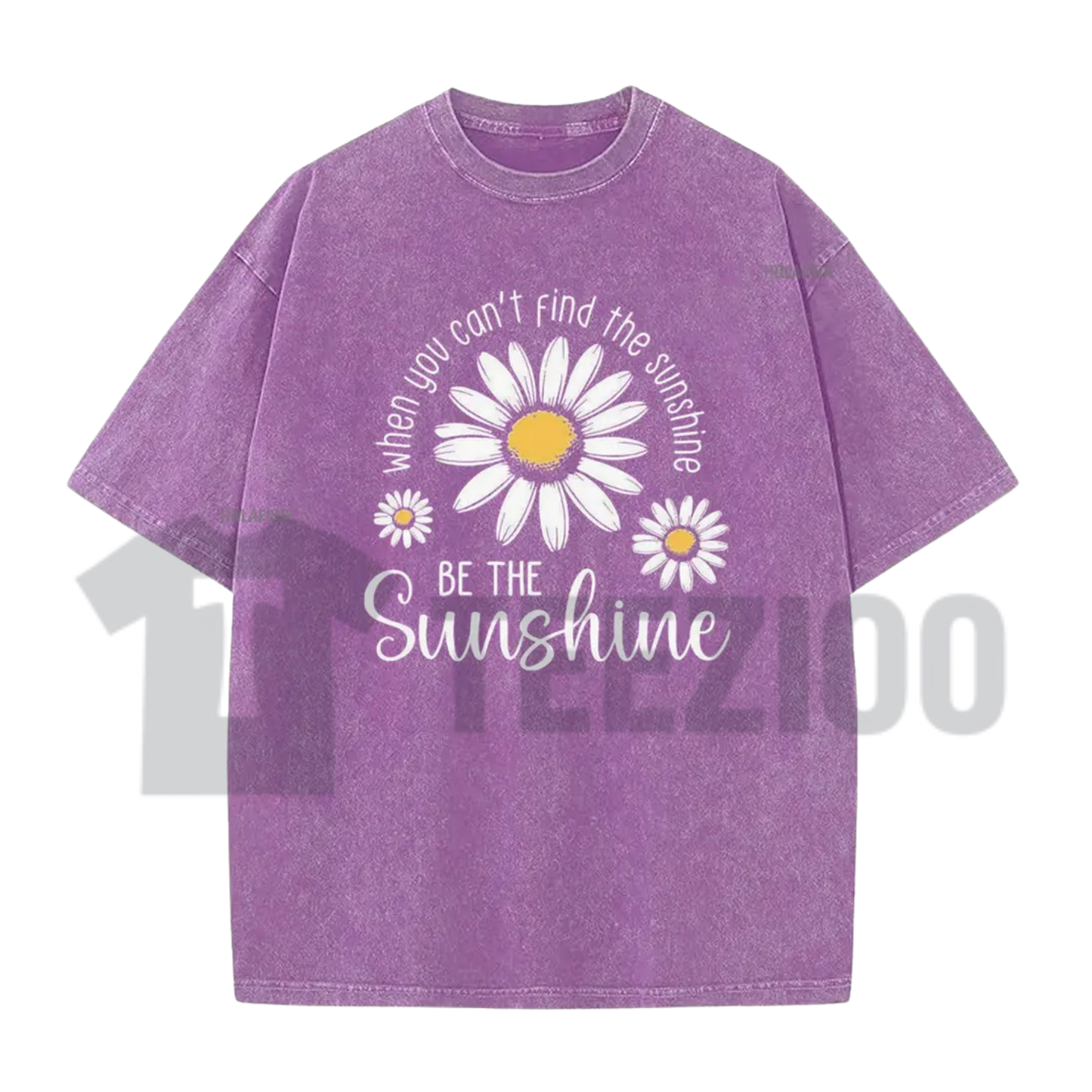 "Be The Sunshine" Tee – Inspirational Vintage Washed Graphic Shirt