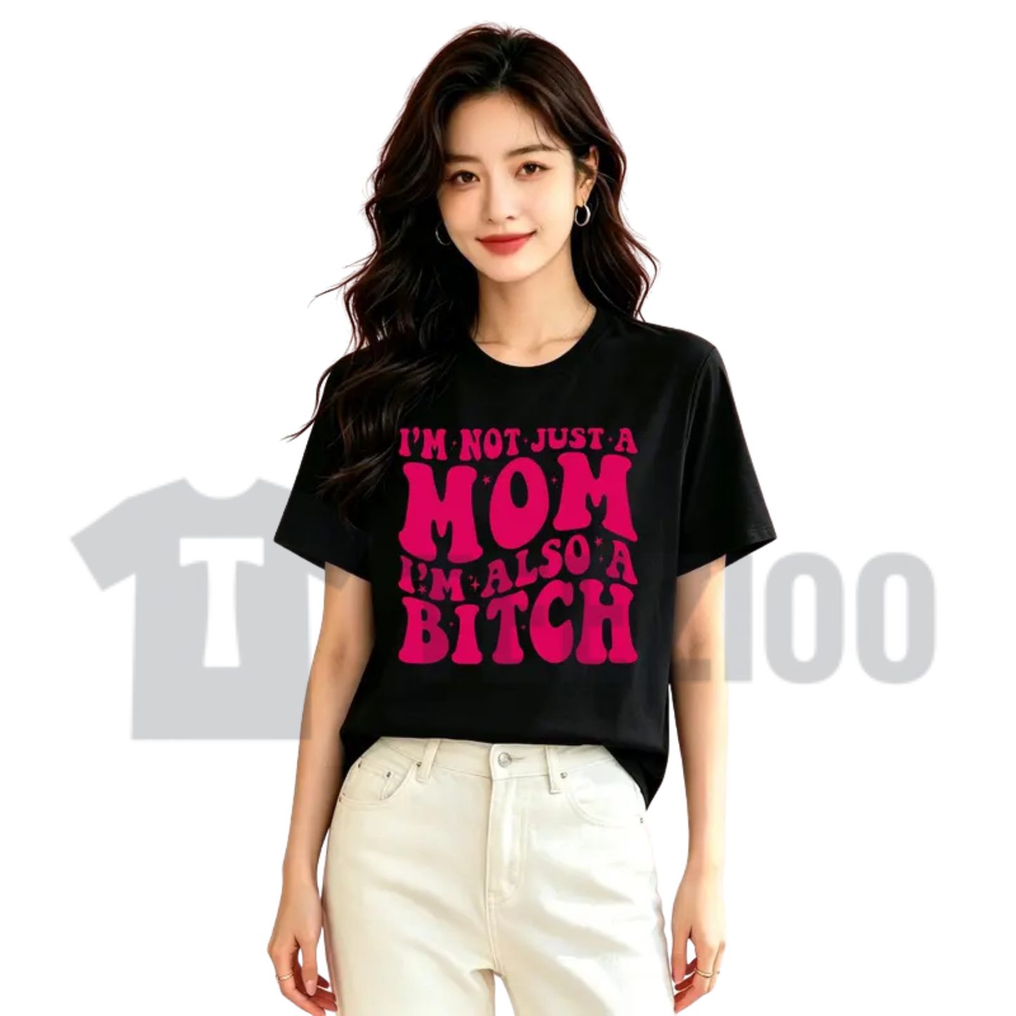 Retro Motherhood Satire Shirt – Bold Typography Mom Humor Tee