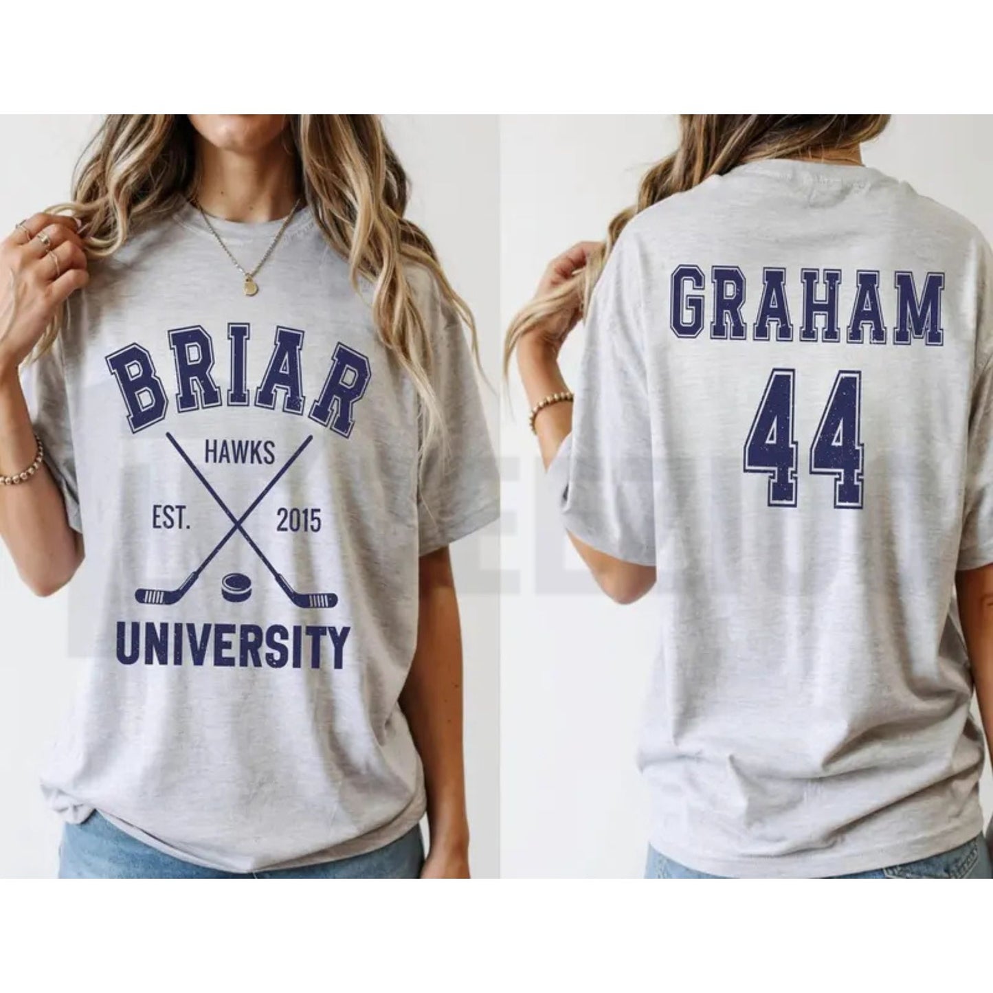 Briar U Hockey T-Shirt – Vintage Off-Campus Book Club Tee