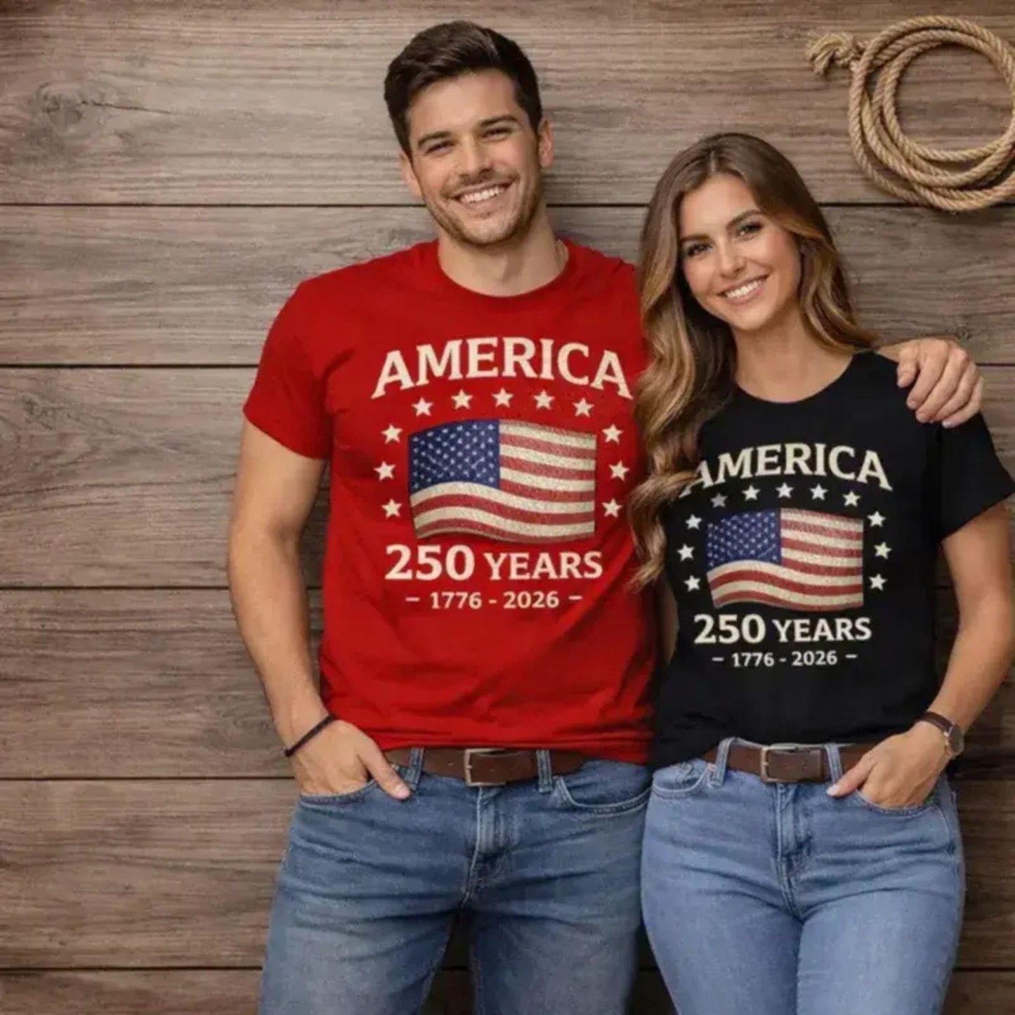"USA 250th Anniversary" Vintage 1776–2026 T-Shirt – Semiquincentennial Patriotic Graphic Top, Commemorative Americana Heritage Tee