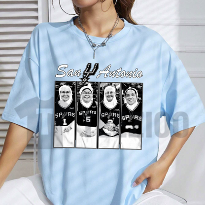 Funny Holy Nuns Basketball Shirt – Bold Silver Typography Graphic Tee