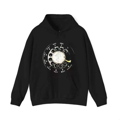 Vintage Rotary Phone Dial Shirt – Retro Analog Technology Hoodie, 100% Cotton Nostalgic Sweatshirt, Classic Tech Graphic Top for Men & Women