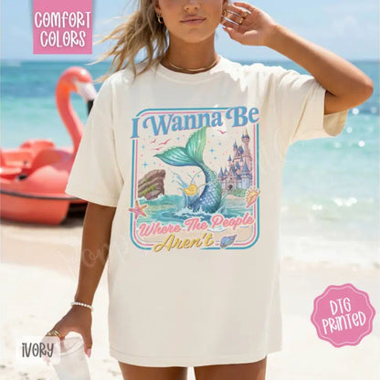 Comfort Colors® Mermaid Vibes Shirt – Trendy Ocean Graphic Summer Tee & Tank