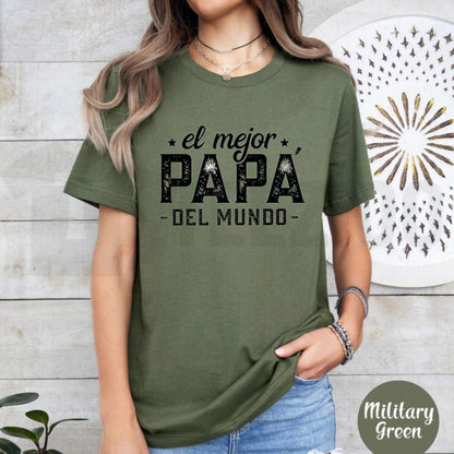 El Mejor Papá del Mundo Graphic T-Shirt – Celebrate the Best Dad in the World Spanish Father's Day Tee, Meaningful Family Urban Top