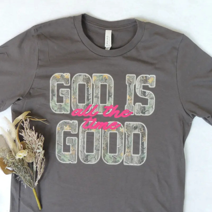 "God Is Good" Camouflage T-Shirt