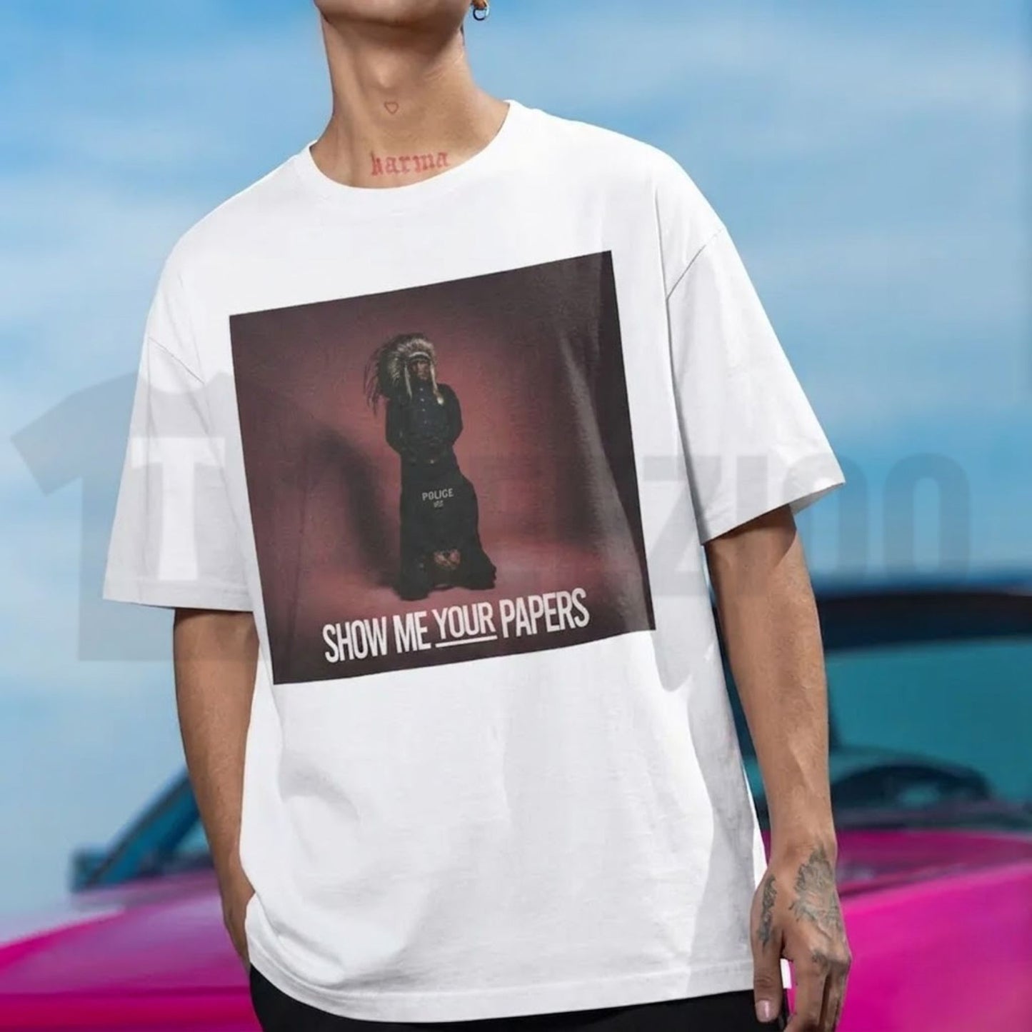 Natives Were Here First Indigenous Peoples Heritage Graphic T-Shirt