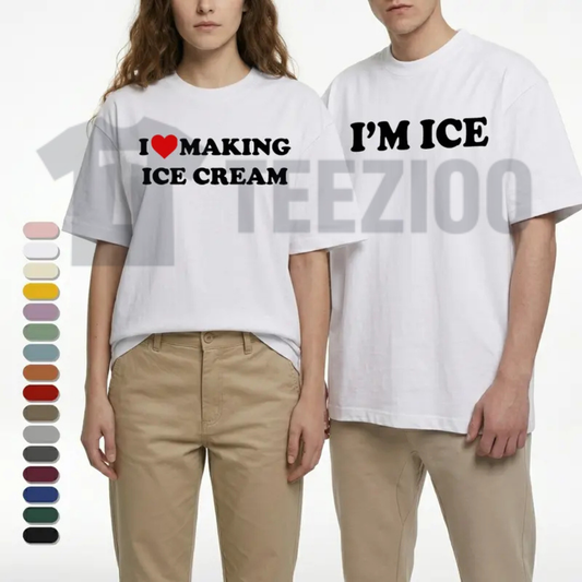 "I'm Cream" Funny Couple Matching T-Shirt
