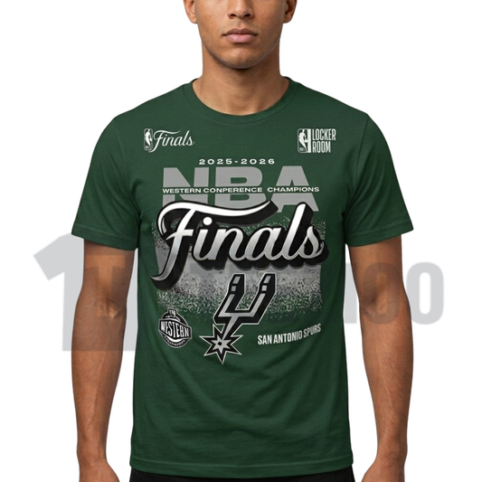 San Antonio Spurs 2026 Western Conference Champions Locker Room Tee
