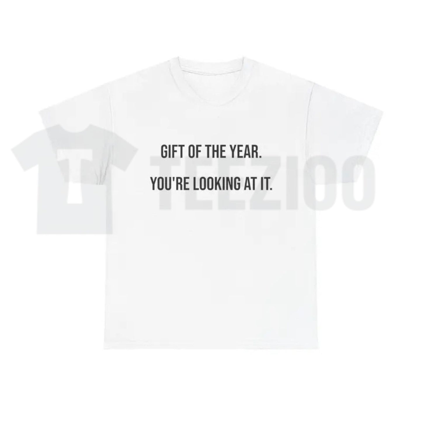Gift Of The Year Graphic T-Shirt – Funny Father's Day Family Tee, Humorous Everyday Urban Streetwear Shirt for Men