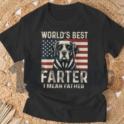 "World's Best Farter" T-Shirt – Sarcastic Father's Day Humorous Quote Graphic Tee