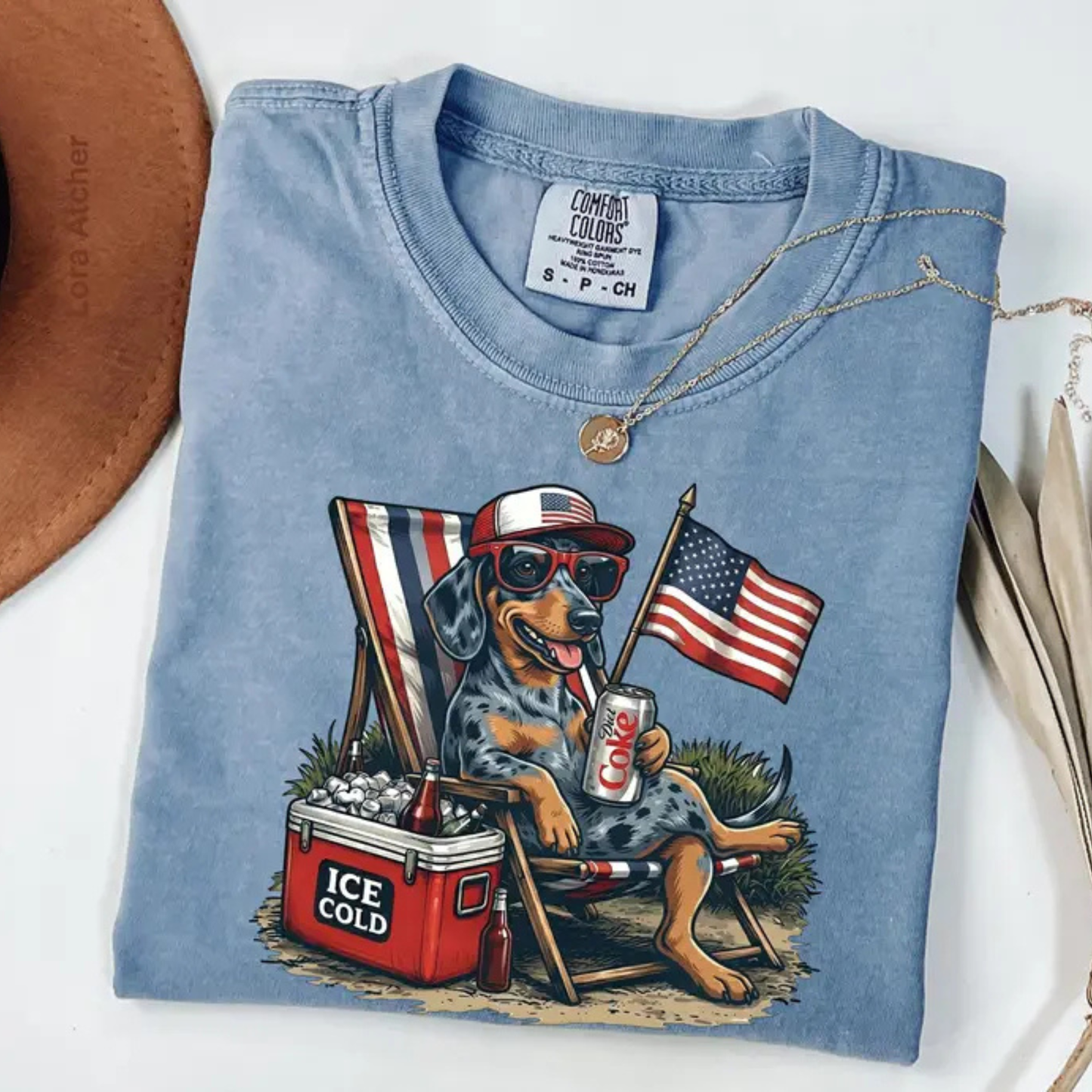 Funny 4th of July Dog Shirt – Retro Labrador & Diet Coke Graphic Tee
