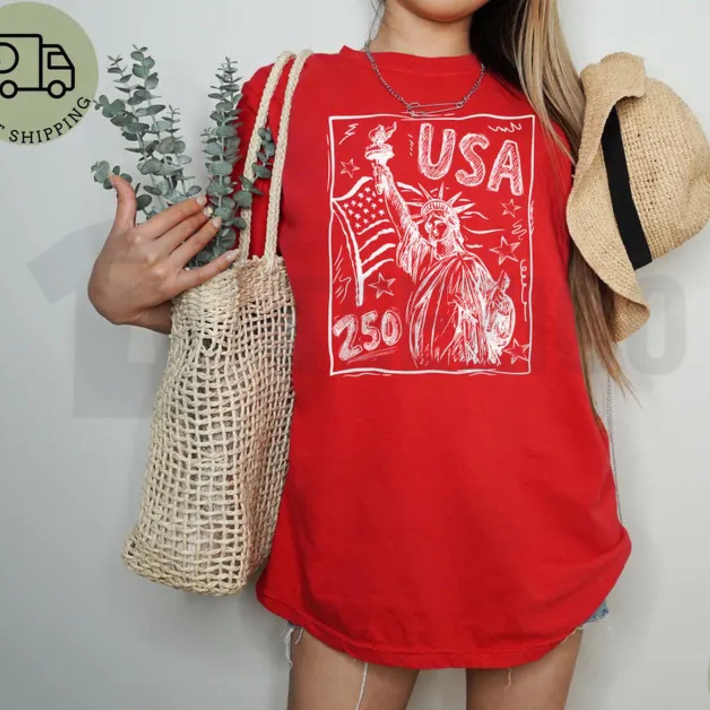 Statue of Liberty USA 250 Comfort Colors Shirt – Retro Patriotic 4th of July Tee