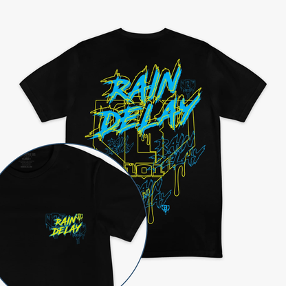 "Rain Delay" Lightning Bolt T-Shirt – Retro Electric Graphic Tee