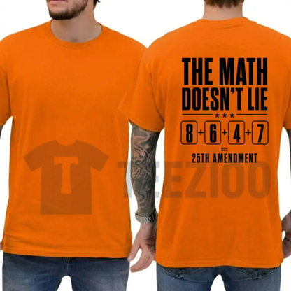 Funny 25th Amendment Constitution Shirt – Bold Typography Satire Graphic Tee