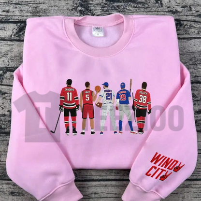 "Windy City" Embroidered Sweatshirt – Chicago Pride Crewneck