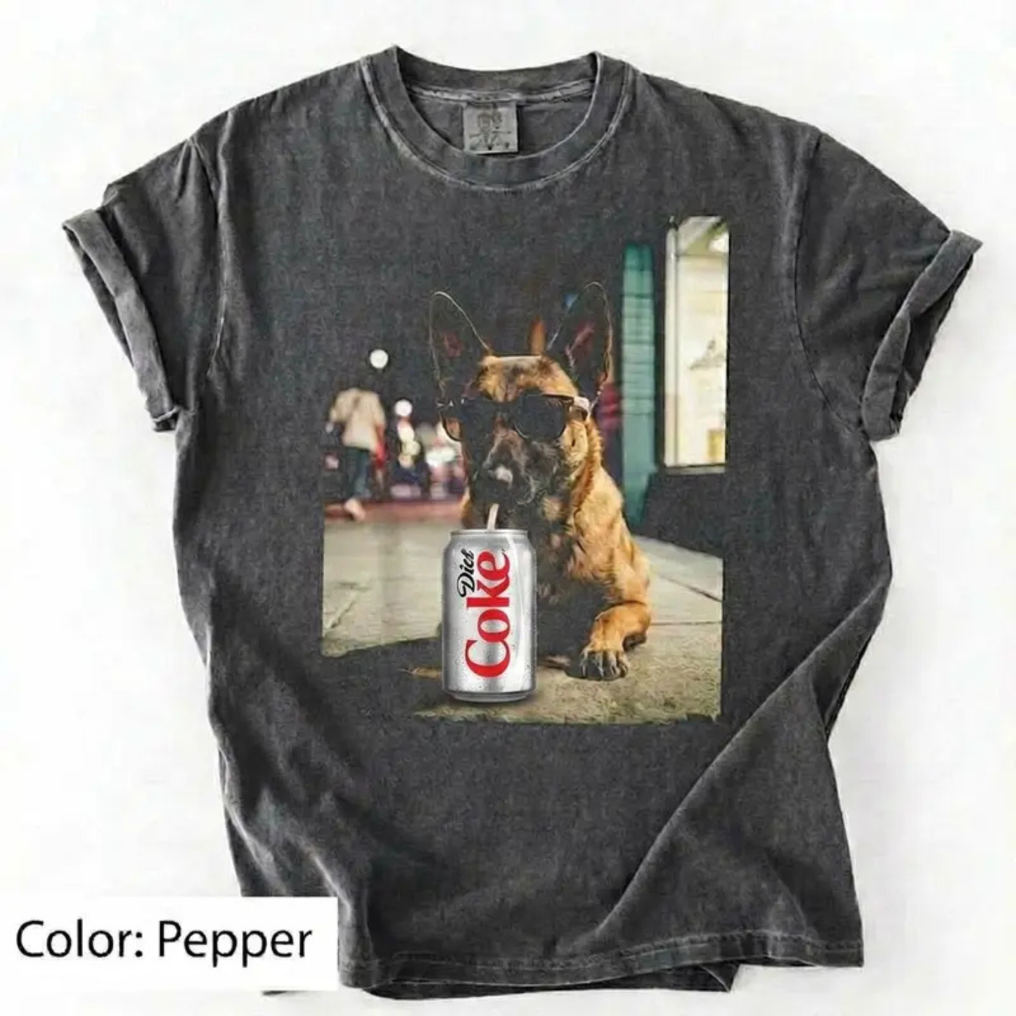 Dogs Drinking Diet Soda T-Shirt – Retro Golden Retriever Graphic Tee