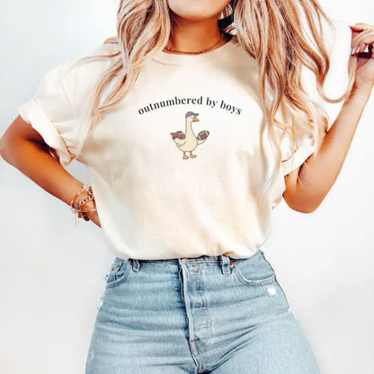 Comfort Colors Funny Boy Mom Goose T-Shirt – Aesthetic Boy Mama Graphic Tee, Cute Motherhood Shirt, Trendy Mother’s Day Gift