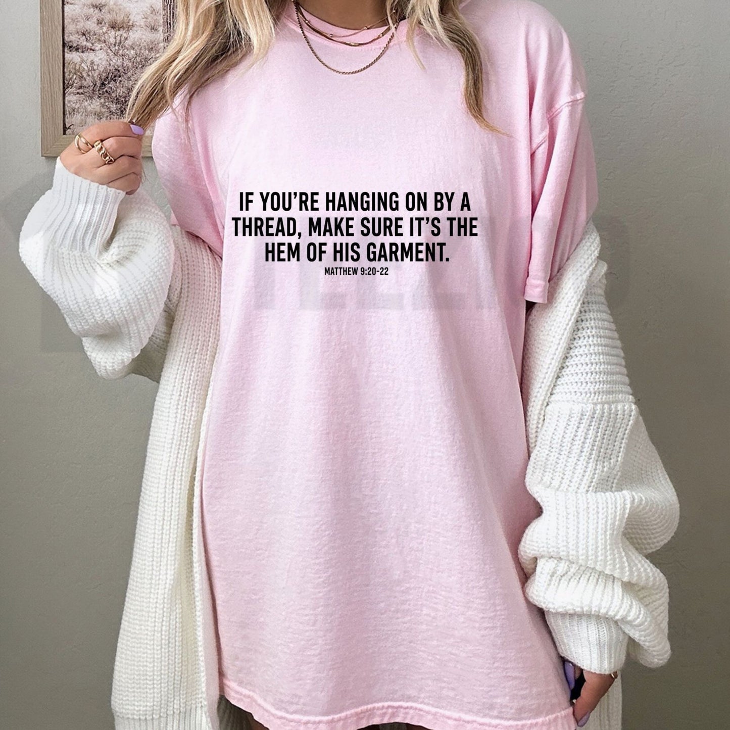 Hem of His Garment T-Shirt – Matthew 9 Scripture Tee
