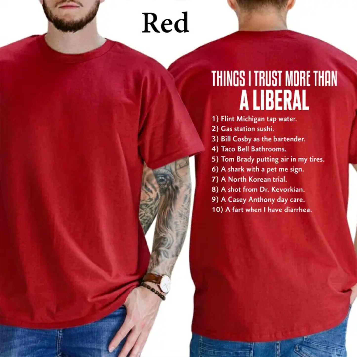 "Things I Trust More" Retro Tee – Funny Free Thinker Patriot Shirt