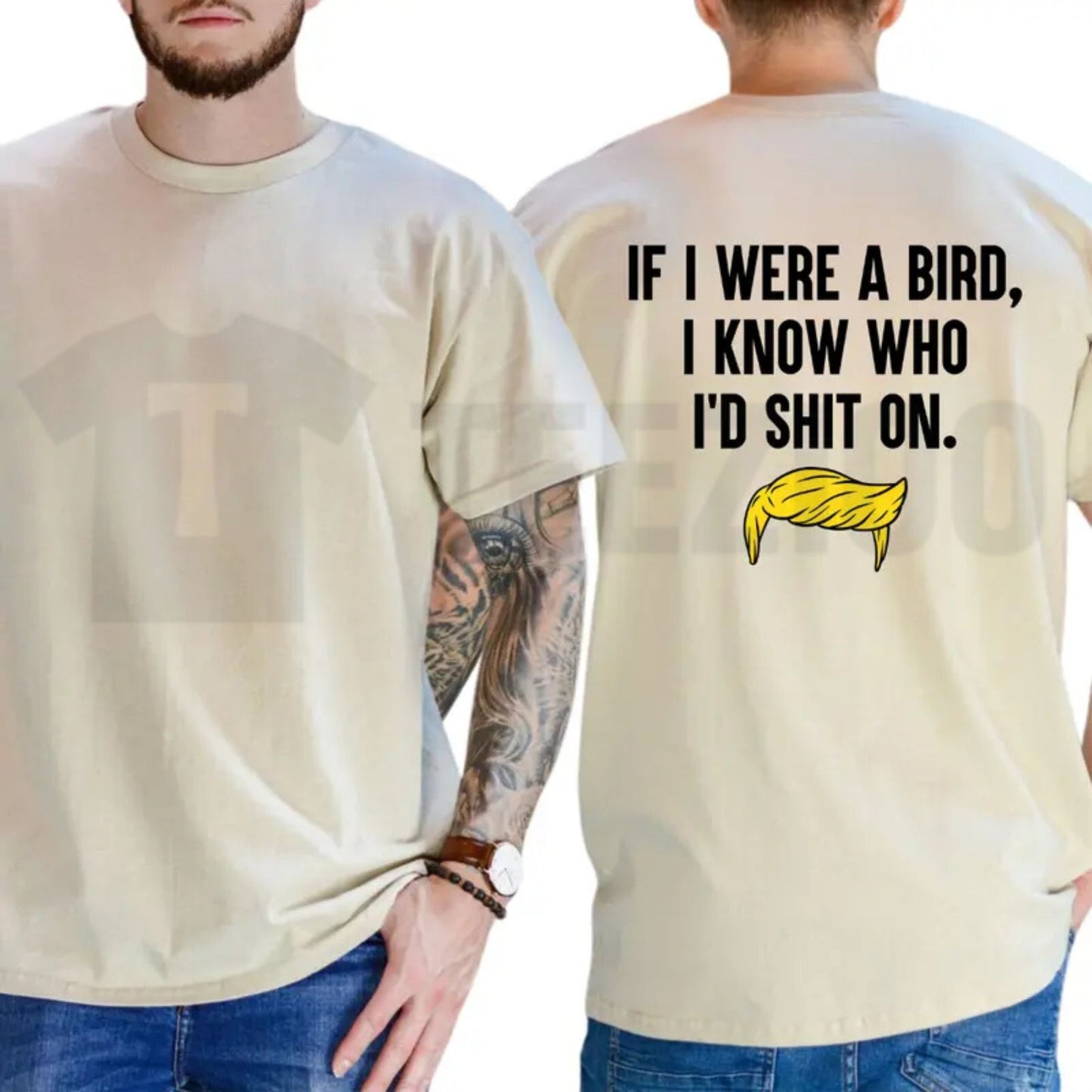 If I Were a Bird Funny Humor T-Shirt – Sarcastic Graphic Tee for Adults