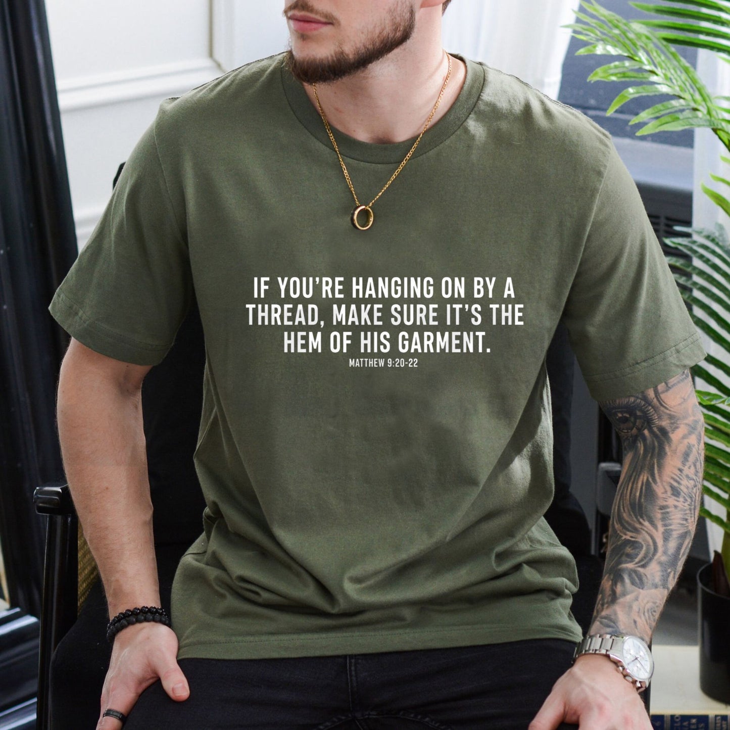 Hem of His Garment T-Shirt – Matthew 9 Scripture Tee