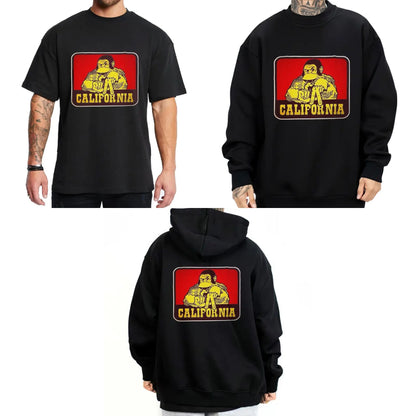 California Monkey LA Chicano Shirt – Chicana Cholo Style Hoodie, Los Angeles Streetwear Sweatshirt, West Coast Graphic Top for Men & Women - Teezioo