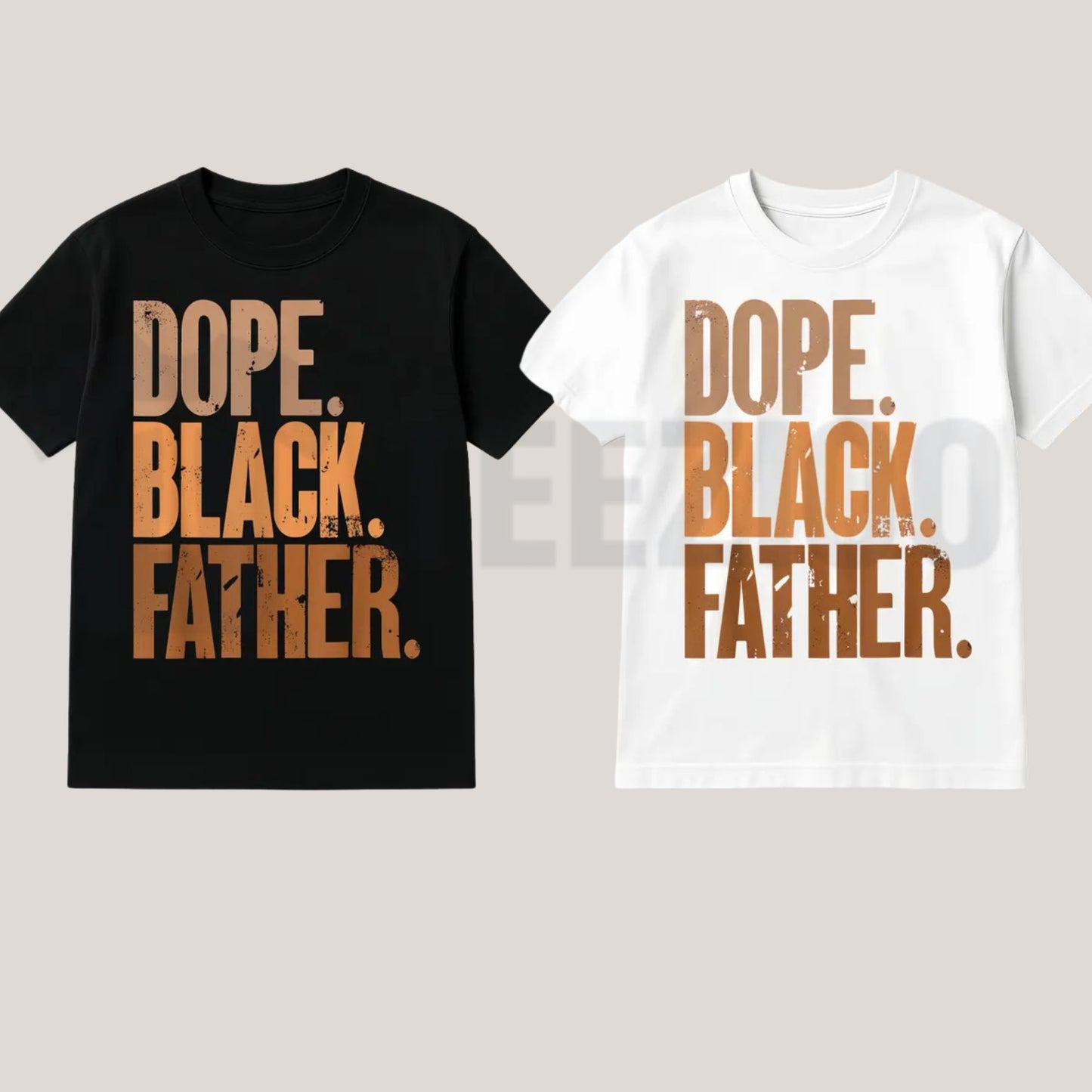 Dope Black Father Retro Afrocentric Father's Day Graphic T-Shirt - Hiyatee