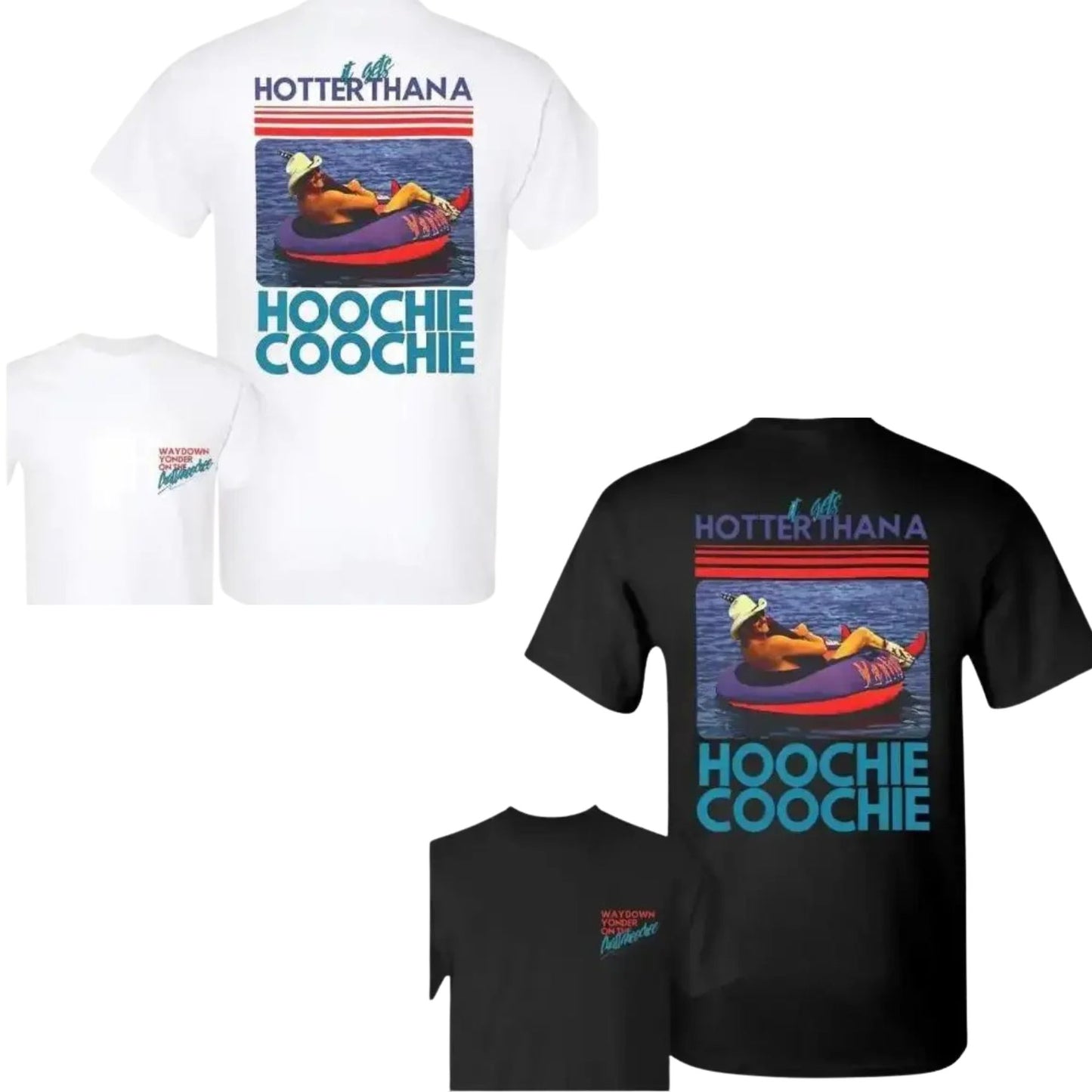 Hotter Than a Hoochie Coochie T-Shirt – Vintage Country Music Graphic Tee, Retro Western Humor Shirt - Teezioo