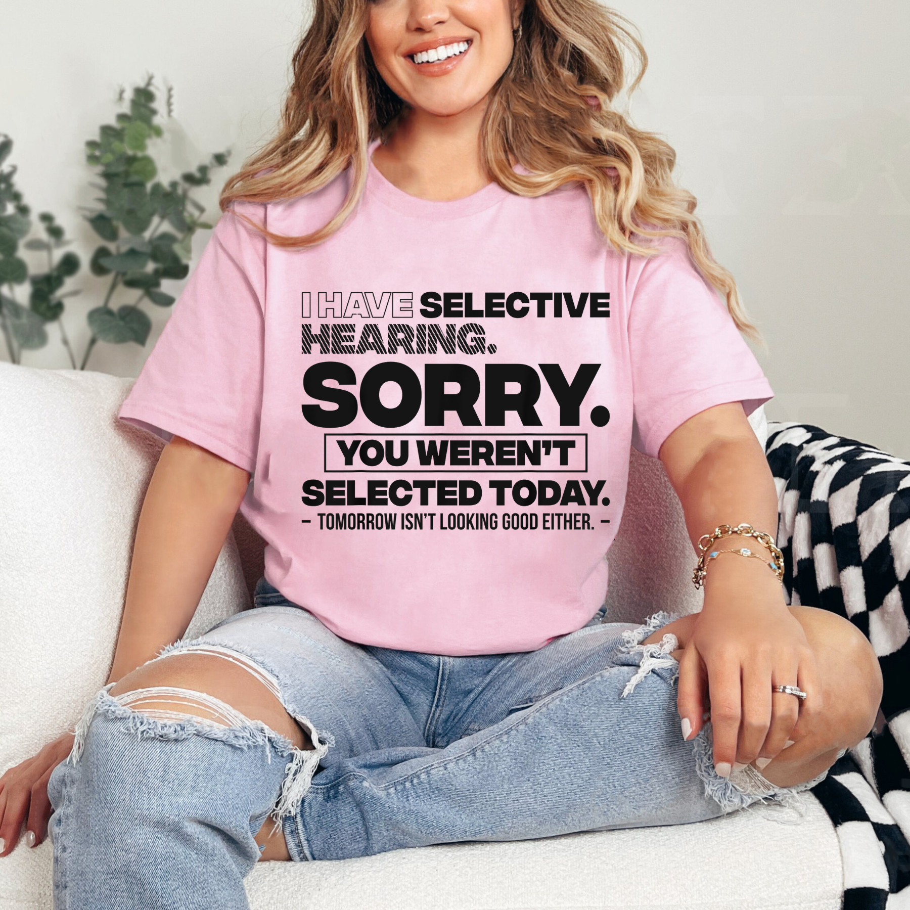 Humorous "Sorry You Weren't Selected" Statement Shirt - teezioo