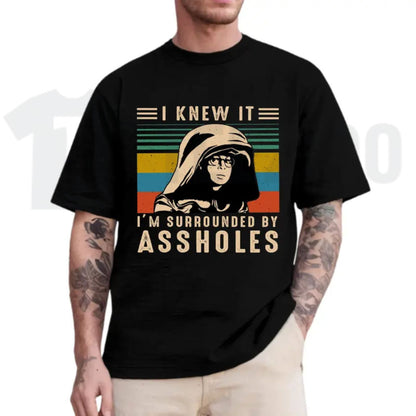 I Knew It I’m Surrounded Graphic T-Shirt – Funny Spaceballs Movie Tee, Retro Sci-Fi Comedy Pop Culture Shirt - Teezioo